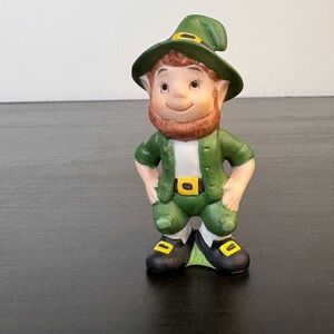 Vintage Lefton Leprechaun 90s Mini Figurine St. Patrick’s Day Classic Cute